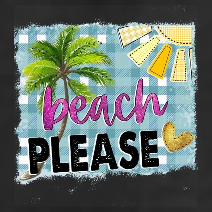 Beach Please Hello Summer Vibes Beach Vacay Summertime Gift Large Microfiber Waffle Golf Towel