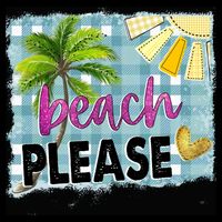 Beach Please Hello Summer Vibes Beach Vacay Summertime Gift Cooling Performance Long Sleeve Crew