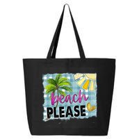 Beach Please Hello Summer Vibes Beach Vacay Summertime Gift 25L Jumbo Tote