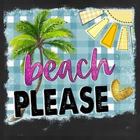 Beach Please Hello Summer Vibes Beach Vacay Summertime Gift 25L Jumbo Tote