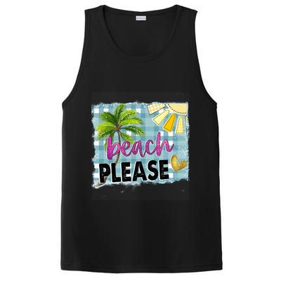 Beach Please Hello Summer Vibes Beach Vacay Summertime Gift PosiCharge Competitor Tank