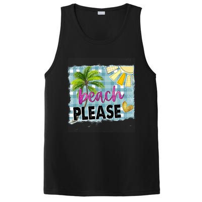 Beach Please Hello Summer Vibes Beach Vacay Summertime Gift PosiCharge Competitor Tank