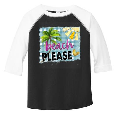 Beach Please Hello Summer Vibes Beach Vacay Summertime Gift Toddler Fine Jersey T-Shirt