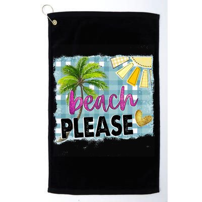 Beach Please Hello Summer Vibes Beach Vacay Summertime Gift Golf Towel
