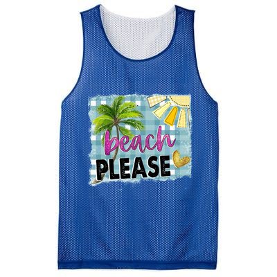 Beach Please Hello Summer Vibes Beach Vacay Summertime Gift Mesh Reversible Basketball Jersey Tank