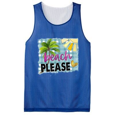 Beach Please Hello Summer Vibes Beach Vacay Summertime Gift Mesh Reversible Basketball Jersey Tank