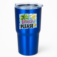Beach Please Hello Summer Vibes Beach Vacay Summertime Gift Tumbler