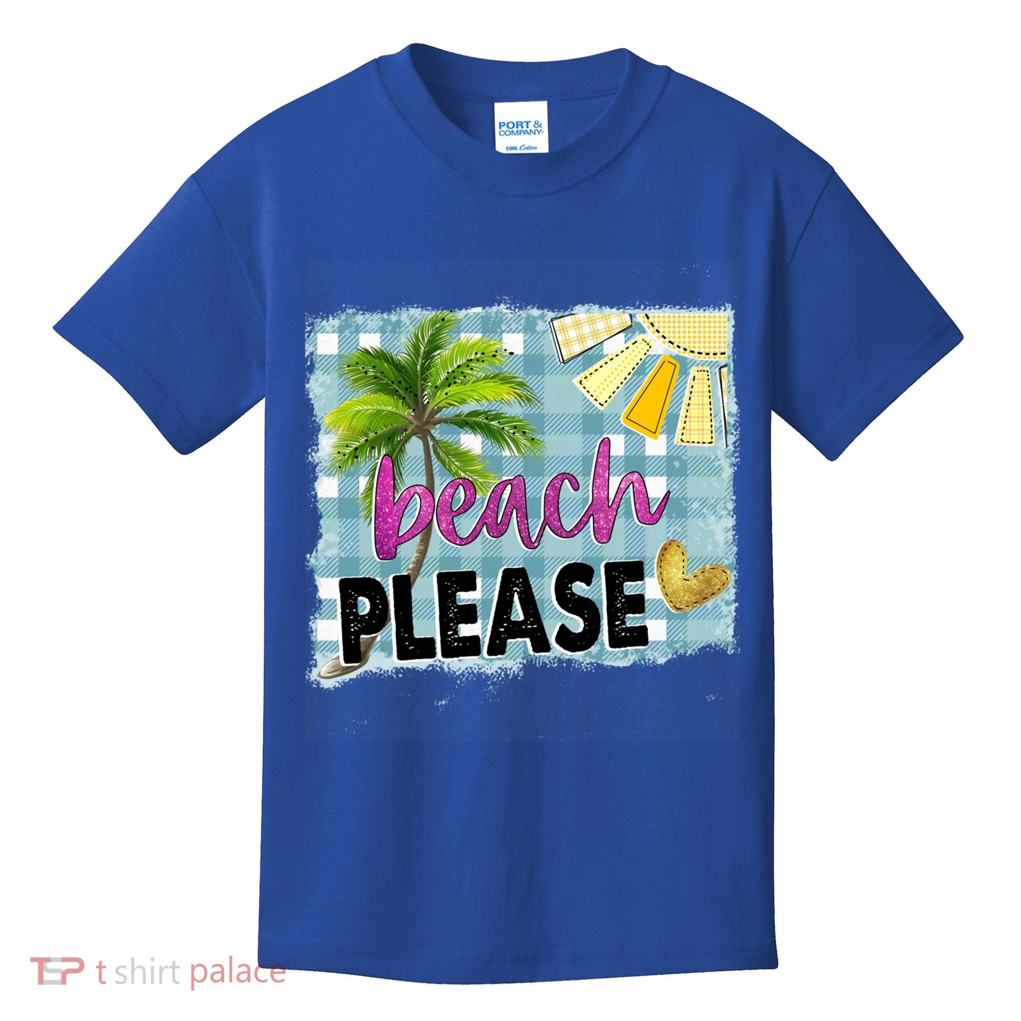 Beach Please Hello Summer Vibes Beach Vacay Summertime Gift Kids T-Shirt