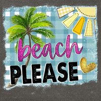 Beach Please Hello Summer Vibes Beach Vacay Summertime Gift Cotton Canvas Backpack