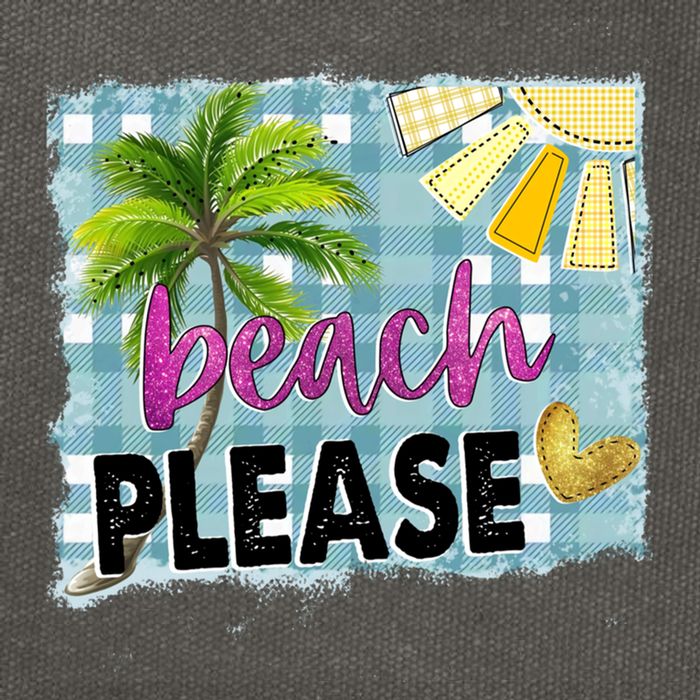 Beach Please Hello Summer Vibes Beach Vacay Summertime Gift Cotton Canvas Backpack