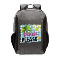 Beach Please Hello Summer Vibes Beach Vacay Summertime Gift Vector Backpack