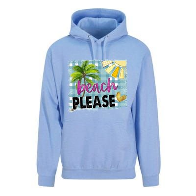 Beach Please Hello Summer Vibes Beach Vacay Summertime Gift Unisex Surf Hoodie