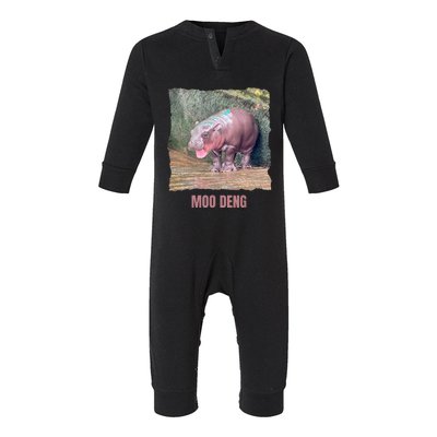 Baby Pygmy Hippo Moo Deng Infant Fleece One Piece