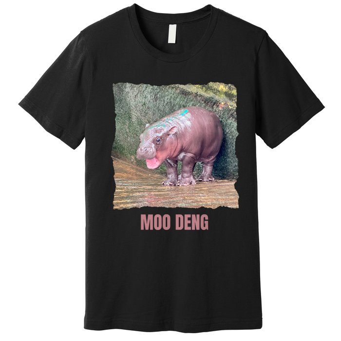 Baby Pygmy Hippo Moo Deng Premium T-Shirt