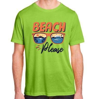 Beach Please Hello Summer Vibes Beach Vacay Summertime Meaningful Gift Adult ChromaSoft Performance T-Shirt