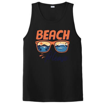 Beach Please Hello Summer Vibes Beach Vacay Summertime Meaningful Gift PosiCharge Competitor Tank