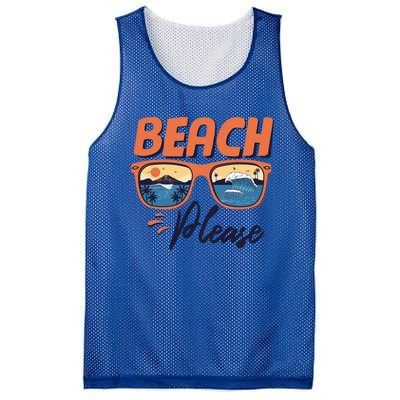 Beach Please Hello Summer Vibes Beach Vacay Summertime Meaningful Gift Mesh Reversible Basketball Jersey Tank