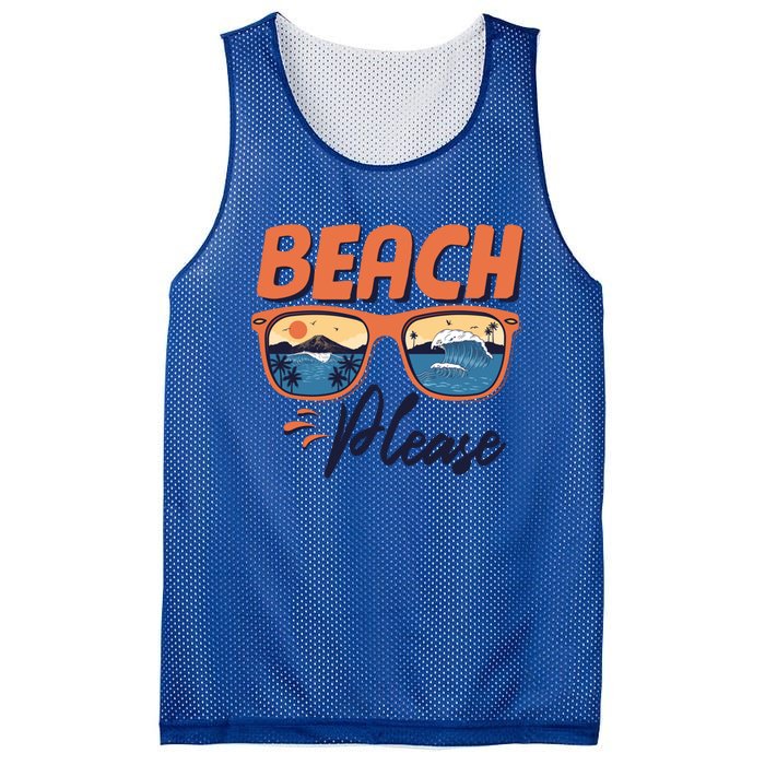 Beach Please Hello Summer Vibes Beach Vacay Summertime Meaningful Gift Mesh Reversible Basketball Jersey Tank