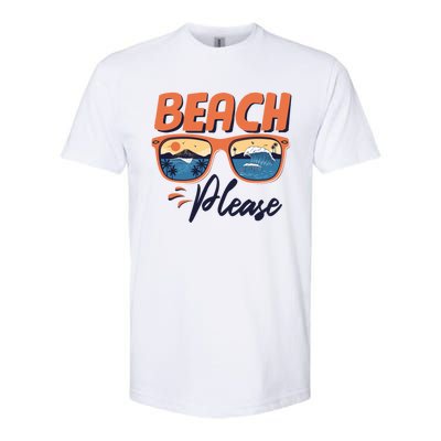 Beach Please Hello Summer Vibes Beach Vacay Summertime Meaningful Gift Softstyle CVC T-Shirt