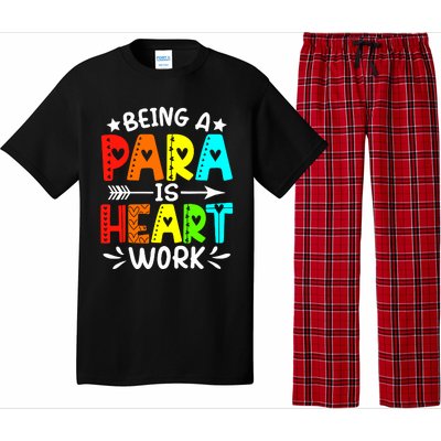 Being Para Heart Work Paraprofessional Back To School Pajama Set