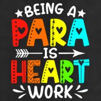 Being Para Heart Work Paraprofessional Back To School 25L Jumbo Tote