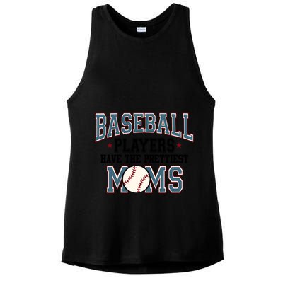 Baseball Players Have The Prettiest Moms Retro Game Day Ladies PosiCharge Tri-Blend Wicking Tank