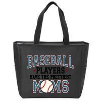 Baseball Players Have The Prettiest Moms Retro Game Day Zip Tote Bag