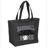 Baseball Players Have The Prettiest Moms Retro Game Day Zip Tote Bag