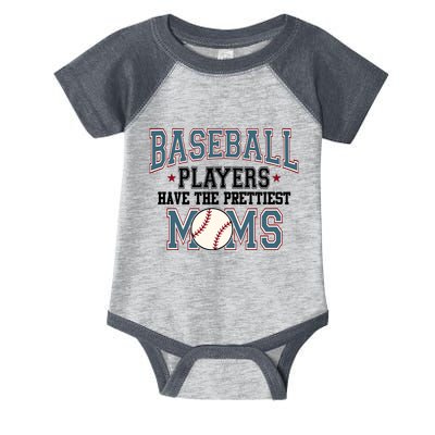 Baseball Players Have The Prettiest Moms Retro Game Day Infant Baby Jersey Bodysuit