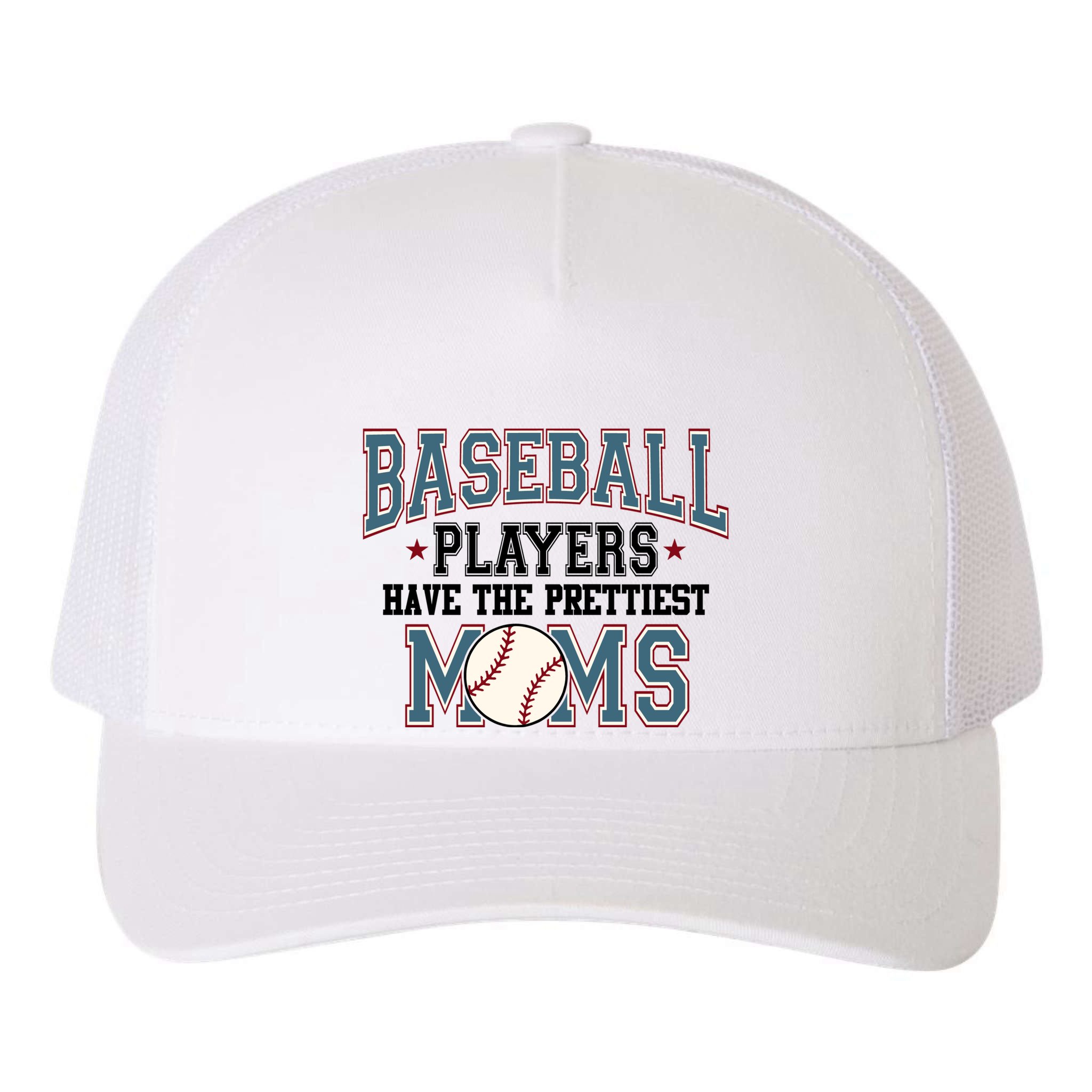 Baseball Players Have The Prettiest Moms Retro Game Day Yupoong Adult 5-Panel Trucker Hat