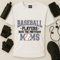 Baseball Players Have The Prettiest Moms Retro Game Day Cooling Performance Crew T-Shirt