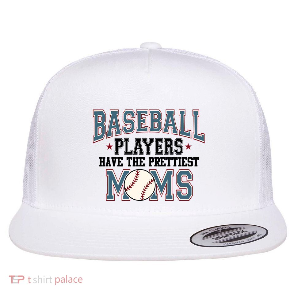 Baseball Players Have The Prettiest Moms Retro Game Day Flatbill Hat