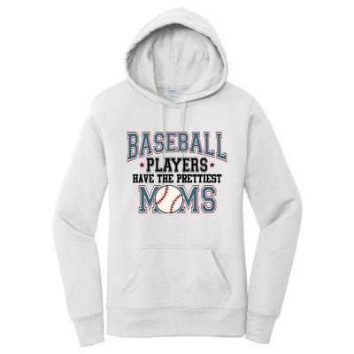 Baseball Players Have The Prettiest Moms Retro Game Day Women's Pullover Hoodie