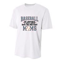 Baseball Players Have The Prettiest Moms Retro Game Day Youth Performance Sprint T-Shirt