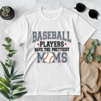 Baseball Players Have The Prettiest Moms Retro Game Day Premium T-Shirt