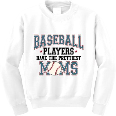Baseball Players Have The Prettiest Moms Retro Game Day Kids Sweatshirt