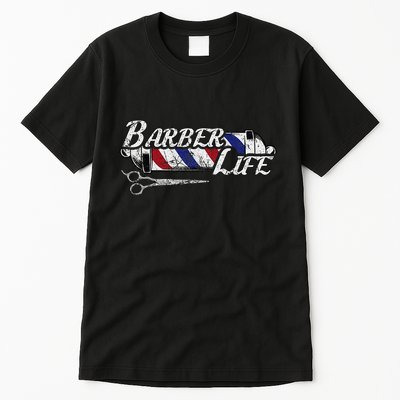 Barbers Pole Hair Hairstylist Christmas Gift Tall T-Shirt