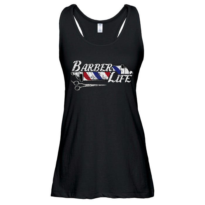 Barbers Pole Hair Hairstylist Christmas Gift Ladies Essential Flowy Tank