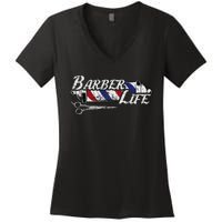 Barbers Pole Hair Hairstylist Christmas Gift Women's V-Neck T-Shirt