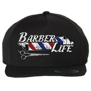 Barbers Pole Hair Hairstylist Christmas Gift Wool Snapback Cap