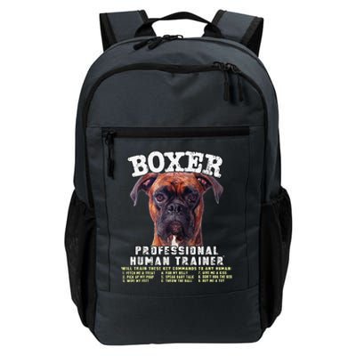 Boxer Professional Human Trainer Cute Dog Daily Commute Backpack