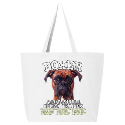 Boxer Professional Human Trainer Cute Dog 25L Jumbo Tote