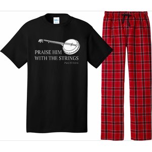 Banjo Praise Him With The Strings Bluegrass Guitar Pajama Set