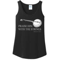 Banjo Praise Him With The Strings Bluegrass Guitar Ladies Essential Tank