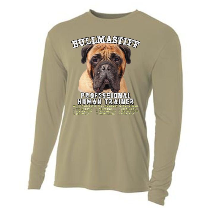 Bullmastiff Professional Human Trainer Cute Dog Cooling Performance Long Sleeve Crew