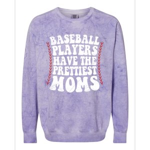 Baseball Players Have The Prettiest Moms Baseball Colorblast Crewneck Sweatshirt