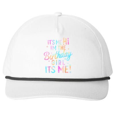 Birthday Party Hi Its Me Im The Birthday Girl Snapback Five-Panel Rope Hat