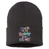 Birthday Party Hi Its Me Im The Birthday Girl Sustainable Knit Beanie