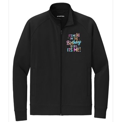 Birthday Party Hi Its Me Im The Birthday Girl Stretch Full-Zip Cadet Jacket