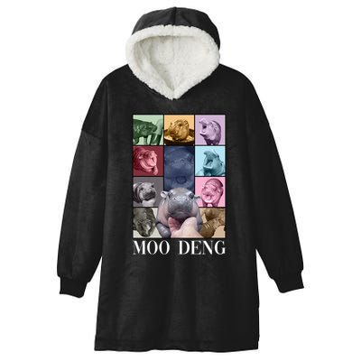 Baby Pygmy Hippo Moo Deng Era Hooded Wearable Blanket